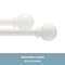 Kenney Mfg Kenney Chelsea 5/8" Standard Decorative Window Curtain Rod, 28-48", White KN71702V1 - alternate 6
